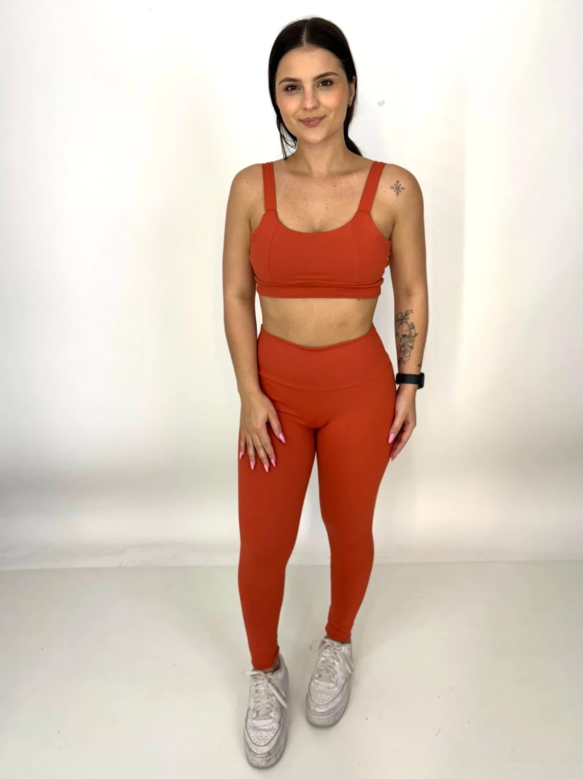 Legging Básica + Top Mirela Terracota Suplex